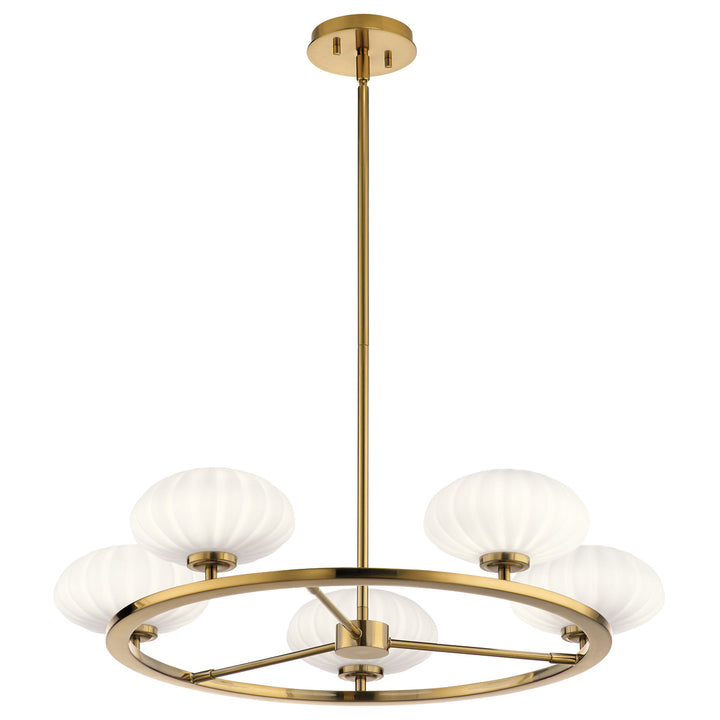 Pim 5 Light Chandelier - Gold Elstead 1