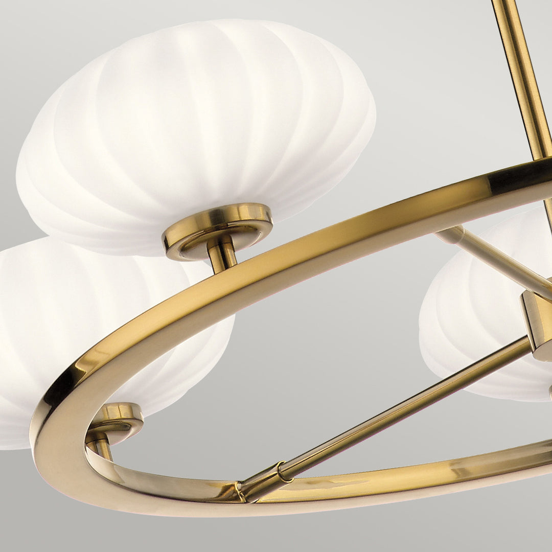 Pim 5 Light Chandelier - Gold Elstead 7