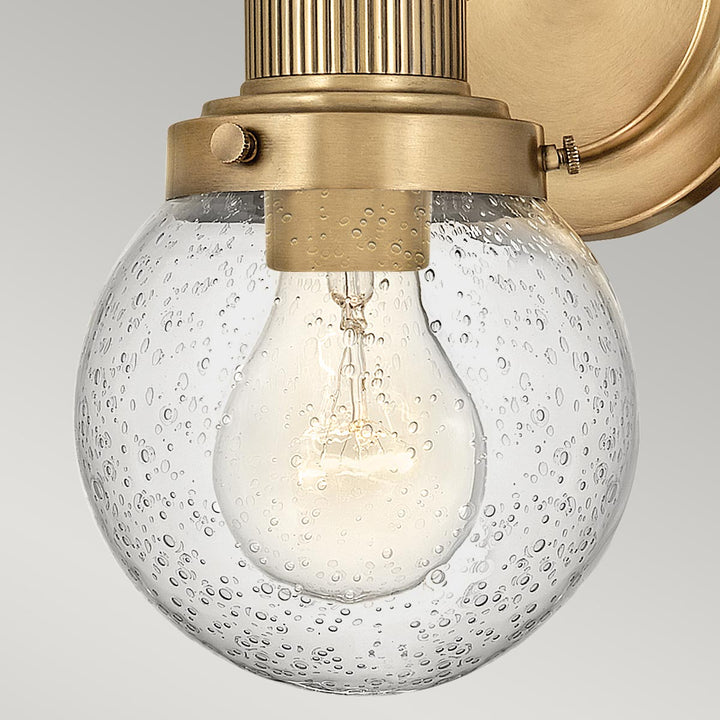 Poppy 1 Light Wall Light - Brass Elstead 4