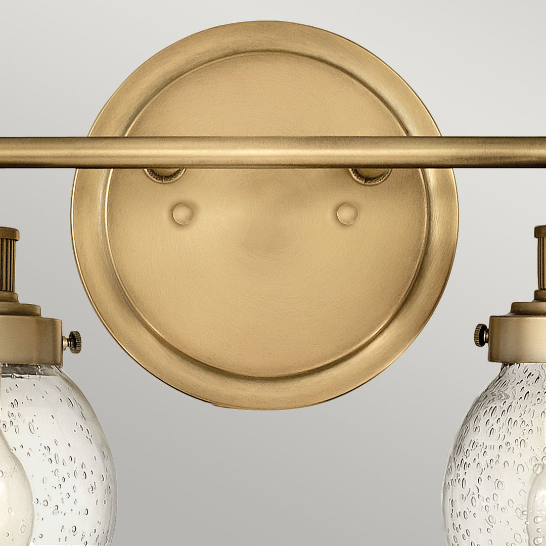 Poppy 2 Light Wall Light - Brass Elstead 2