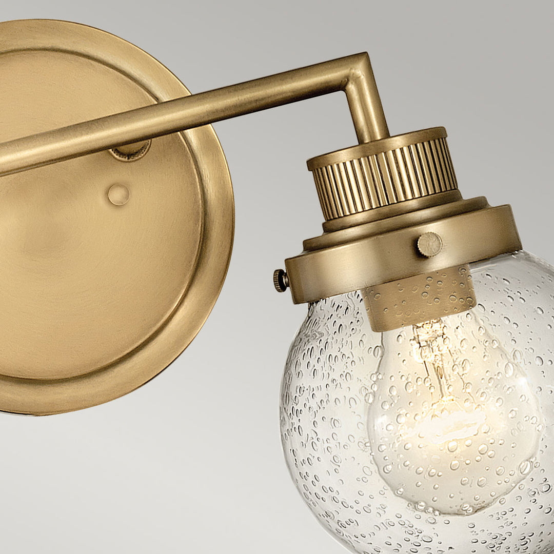 Poppy 2 Light Wall Light - Brass Elstead 4