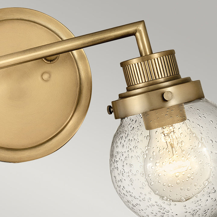 Poppy 2 Light Wall Light - Brass Elstead 4