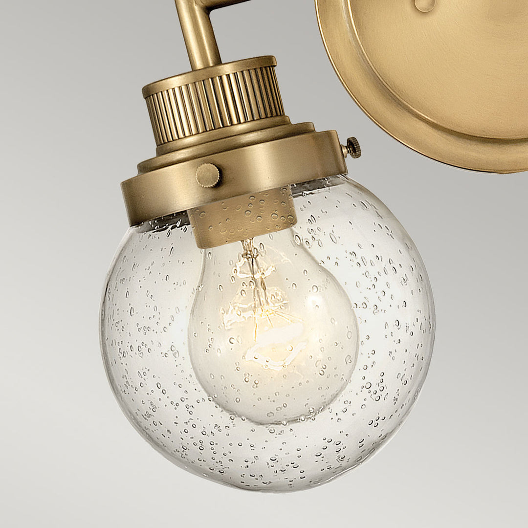 Poppy 2 Light Wall Light - Brass Elstead 3