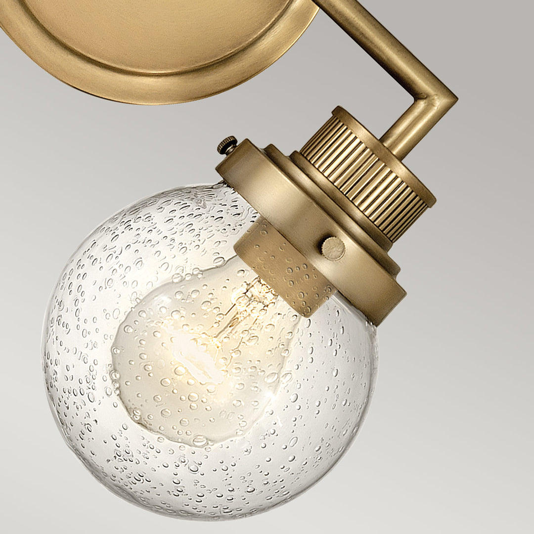 Poppy 2 Light Wall Light - Brass Elstead 5