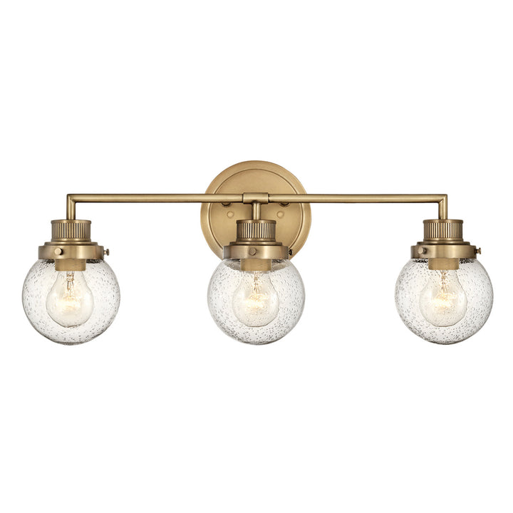 Poppy 3 Light Wall Light - Brass Elstead 1
