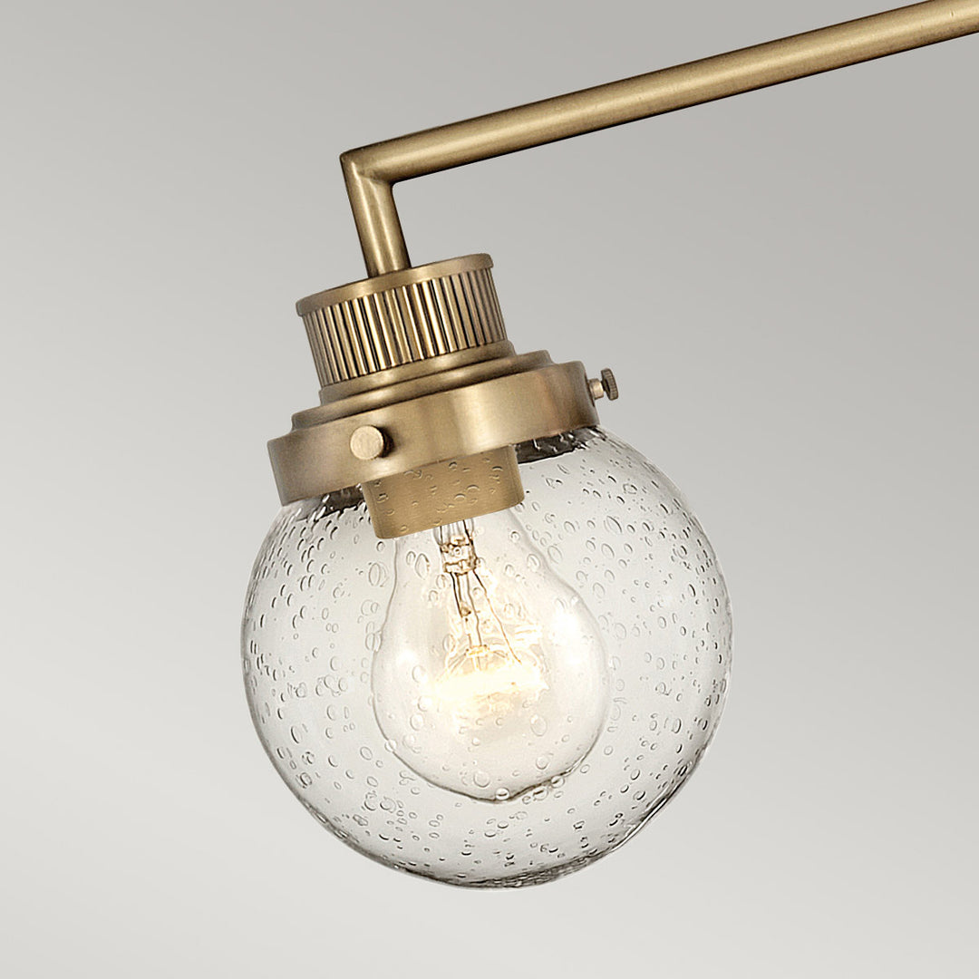 Poppy 3 Light Wall Light - Brass Elstead 5