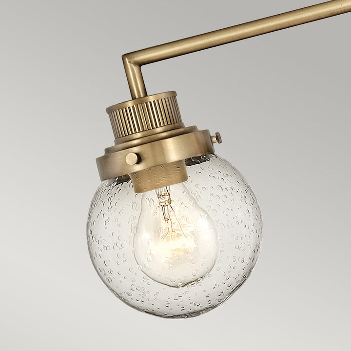 Poppy 3 Light Wall Light - Brass Elstead 5