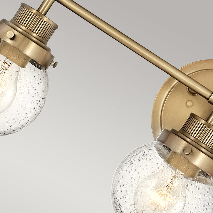 Poppy 3 Light Wall Light - Brass Elstead 6