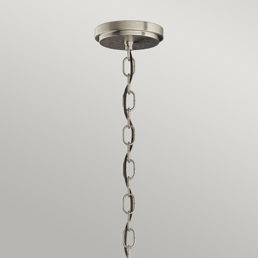Roux 3 Semi Flush Light Pendant - Nickel Elstead 6