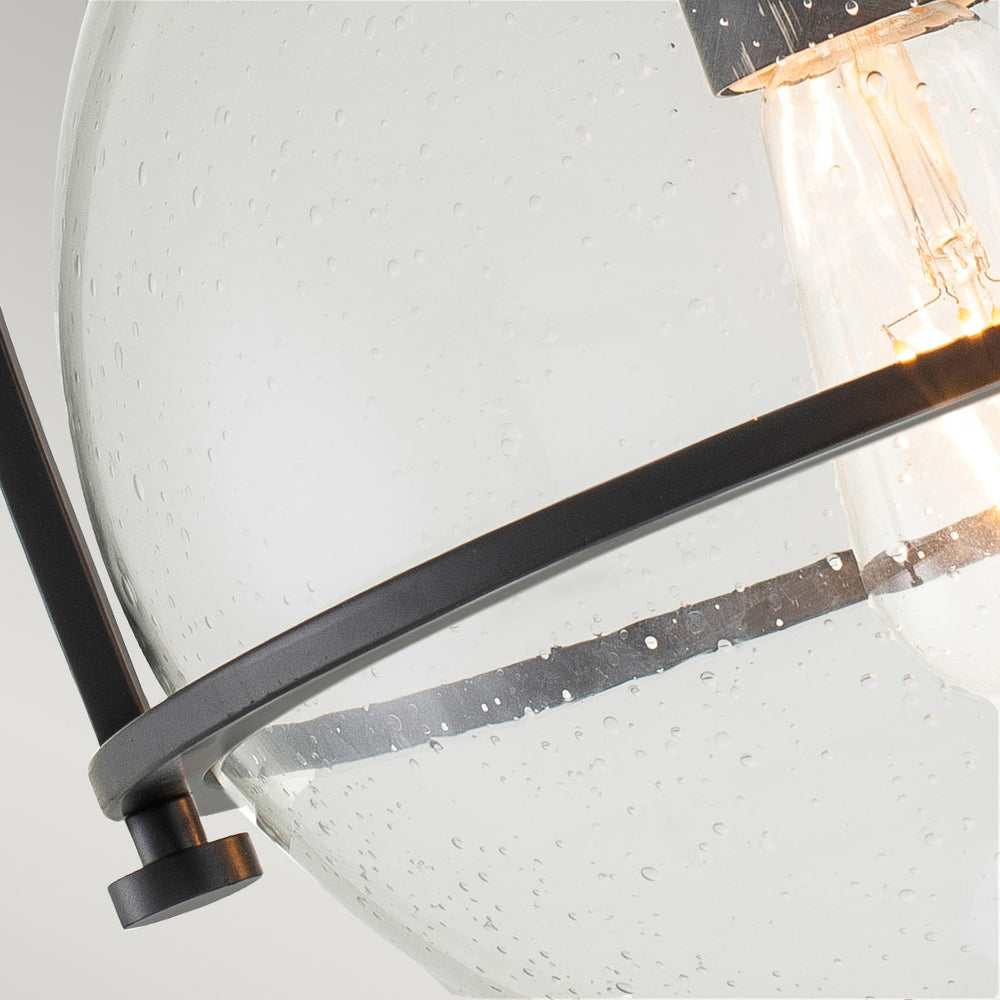 Somerset 1 Light Flush - Black Elstead 2