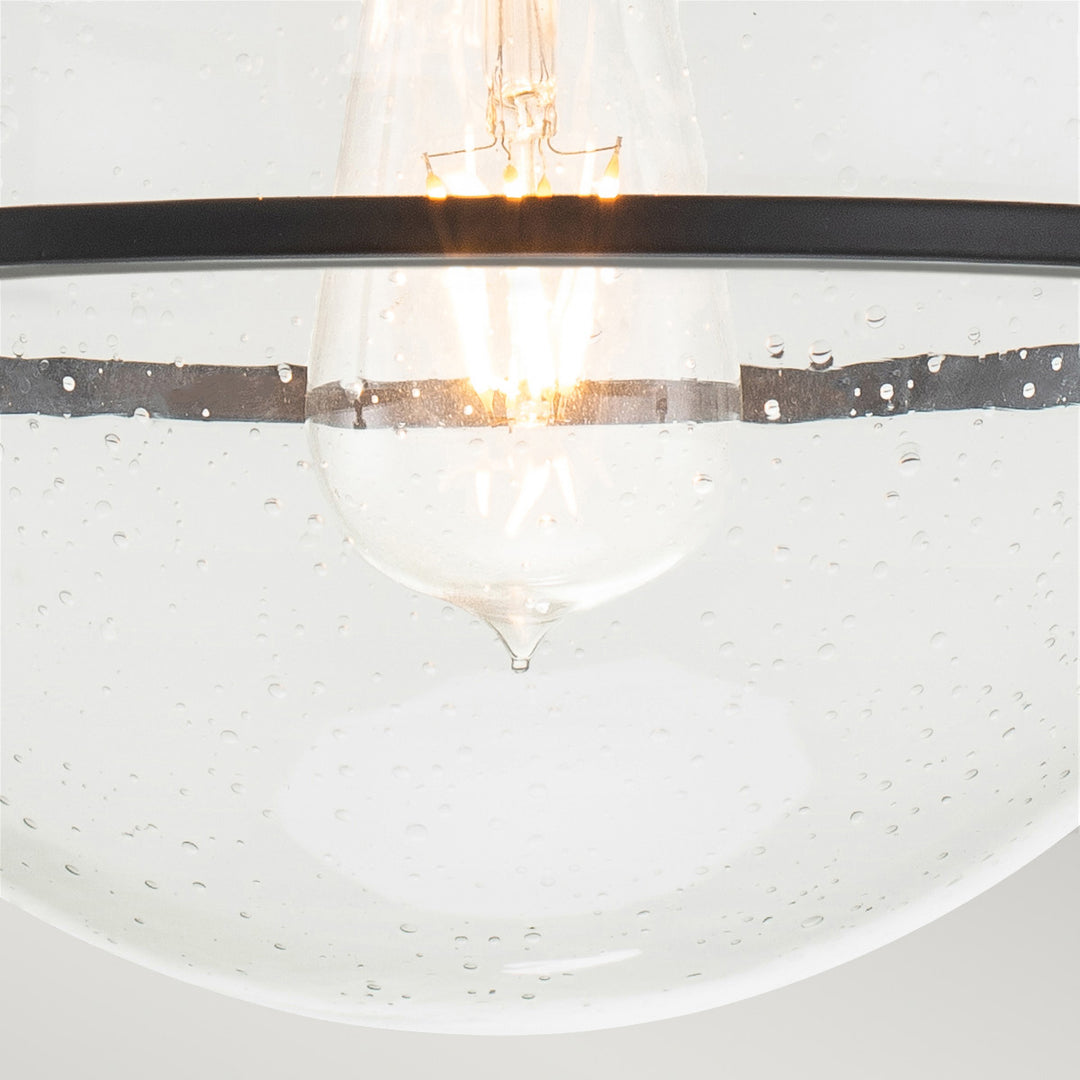 Somerset 1 Light Flush - Black Elstead 5