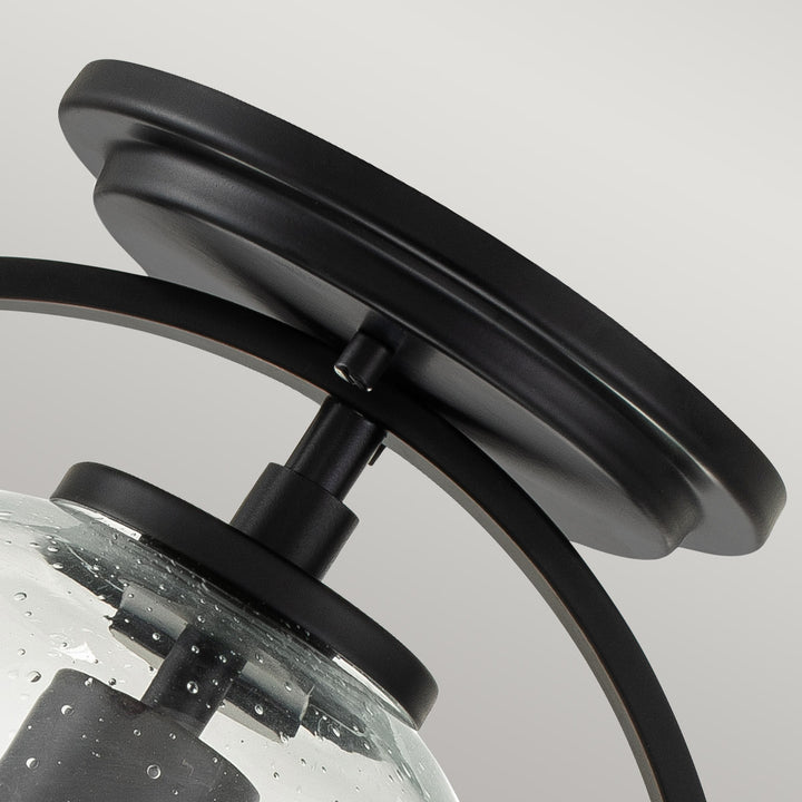 Somerset 1 Light Flush - Black Elstead 6