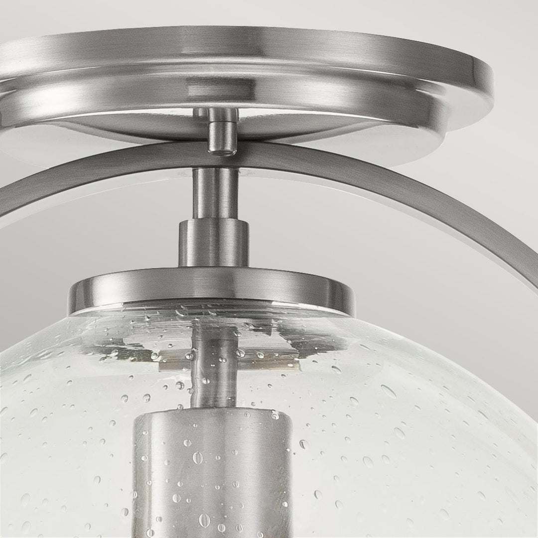 Somerset 1 Light Flush - Nickel Elstead 3