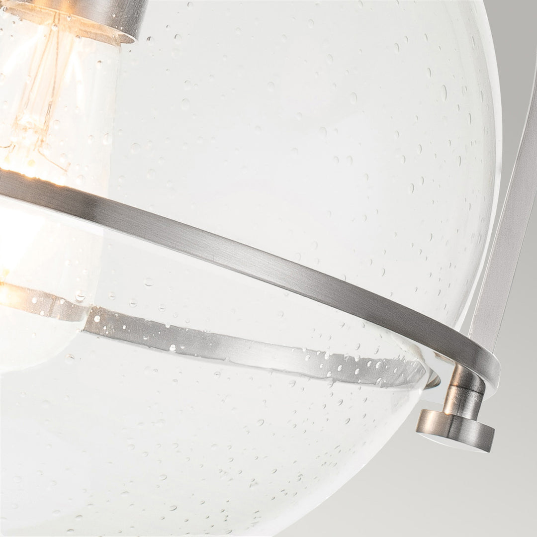 Somerset 1 Light Flush - Nickel Elstead 2