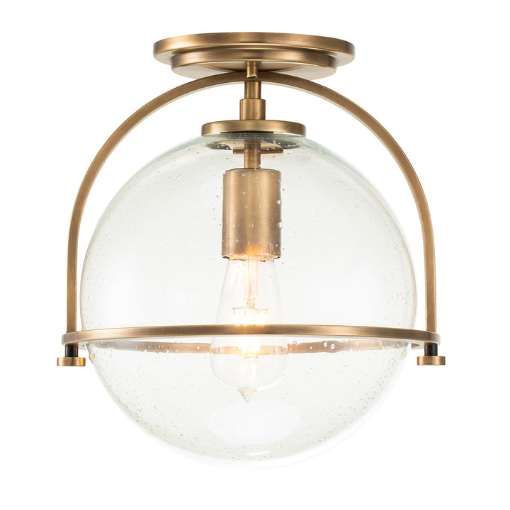 Somerset 1 Light Flush - Brass Elstead 1