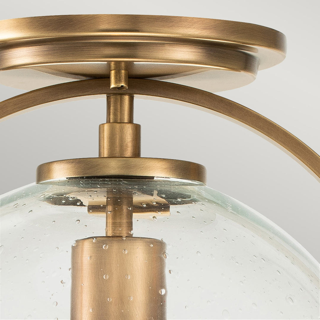Somerset 1 Light Flush - Brass Elstead 2