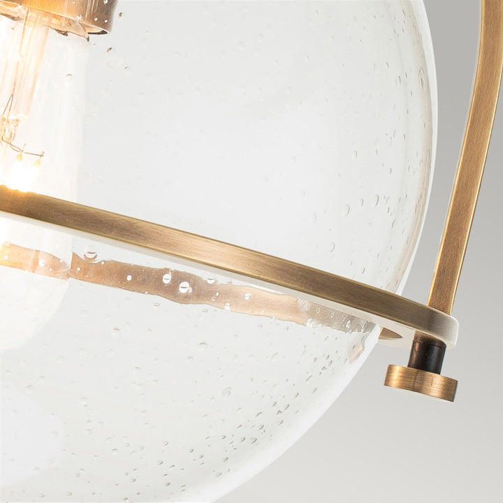 Somerset 1 Light Flush - Brass Elstead 3