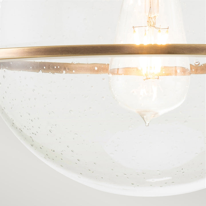 Somerset 1 Light Flush - Brass Elstead 4