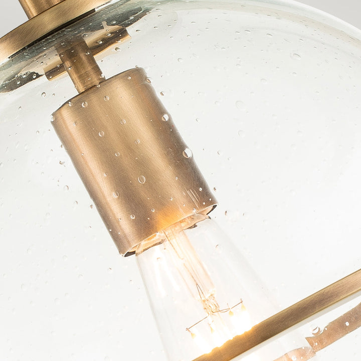 Somerset 1 Light Flush - Brass Elstead 6