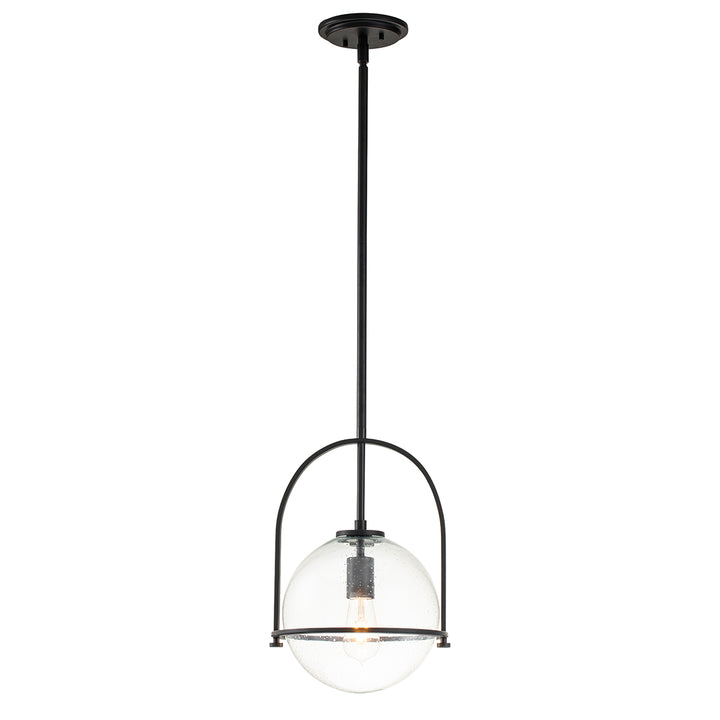 Somerset 1 Light Medium Pendant - Black Elstead 1