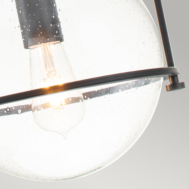 Somerset 1 Light Medium Pendant - Black Elstead 2