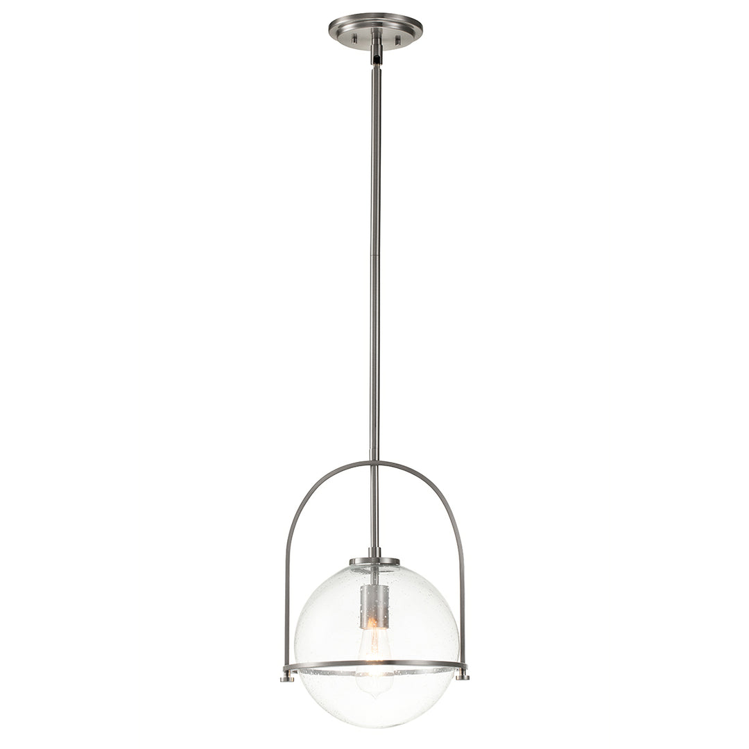 Somerset 1 Light Medium Pendant - Nickel Elstead 1