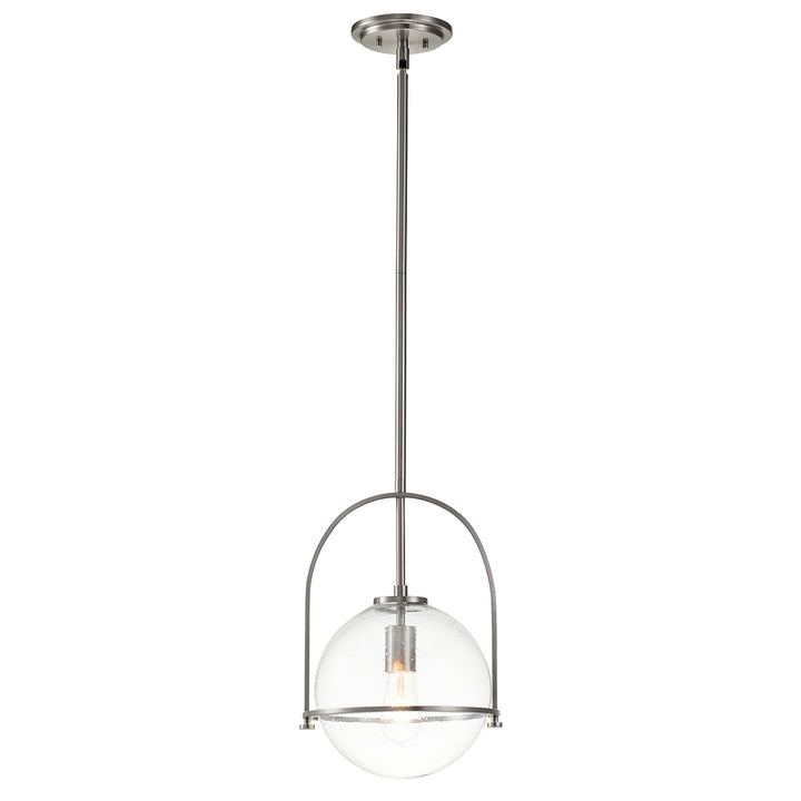 Somerset 1 Light Medium Pendant - Nickel Elstead 1