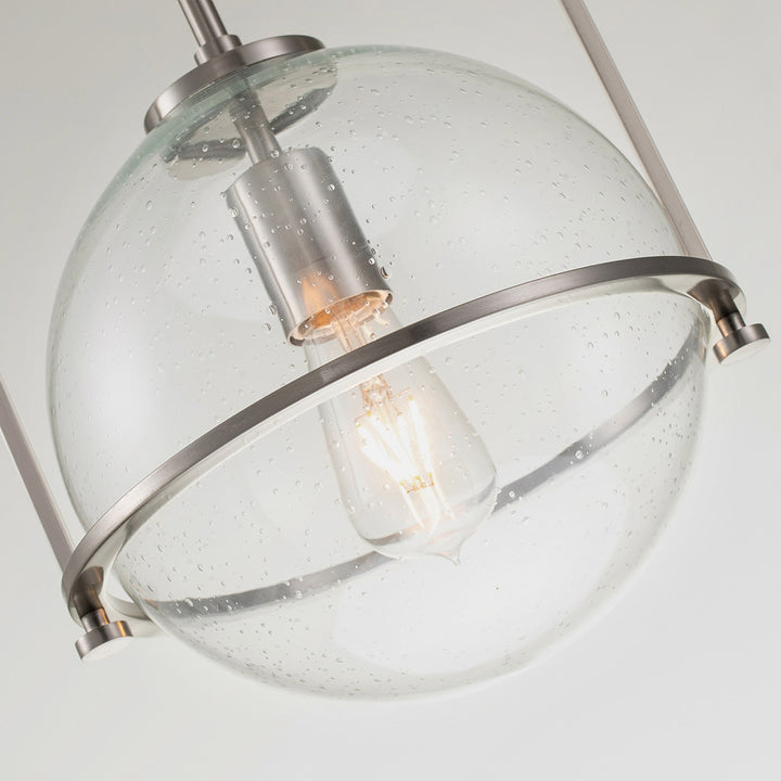 Somerset 1 Light Medium Pendant - Nickel Elstead 5
