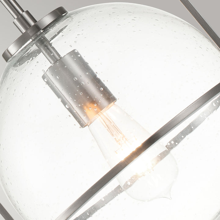 Somerset 1 Light Medium Pendant - Nickel Elstead 3