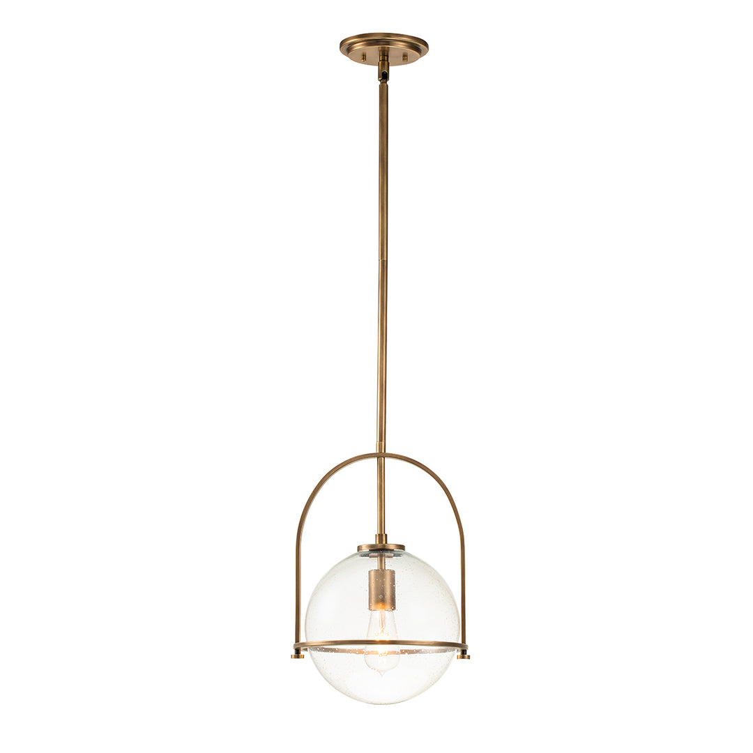 Somerset 1 Light Medium Pendant - Brass Elstead 1