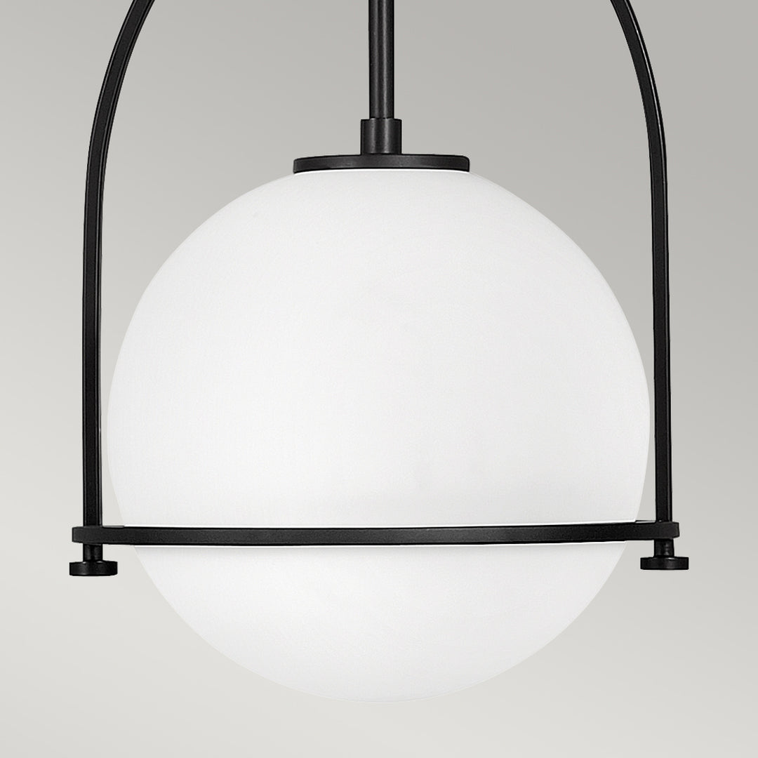 Somerset 1 Light Medium Pendant - Black Elstead 4