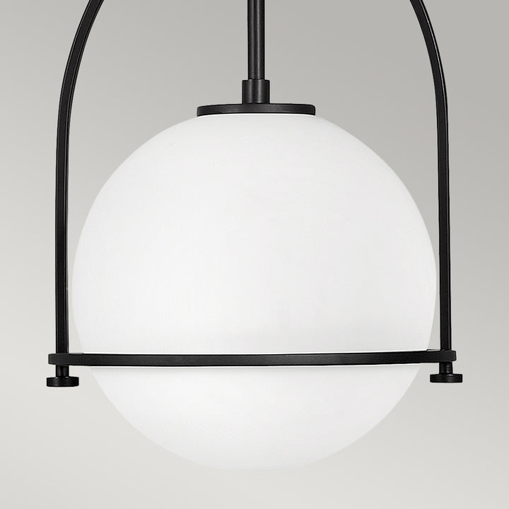 Somerset 1 Light Medium Pendant - Black Elstead 4