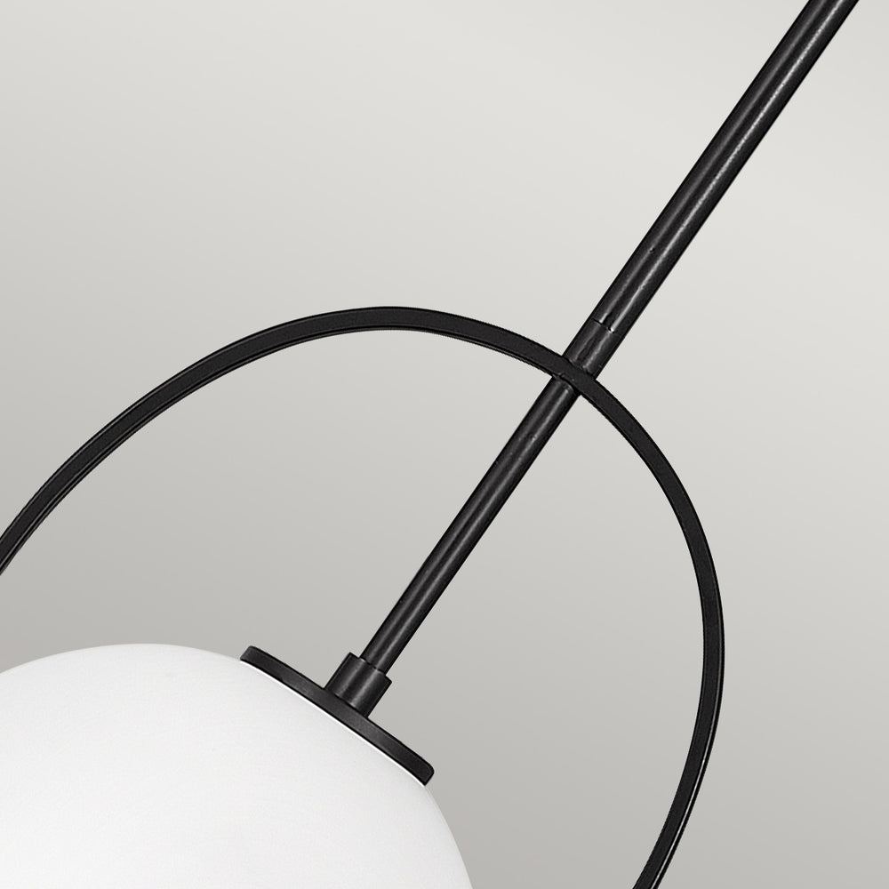 Somerset 1 Light Medium Pendant - Black Elstead 2