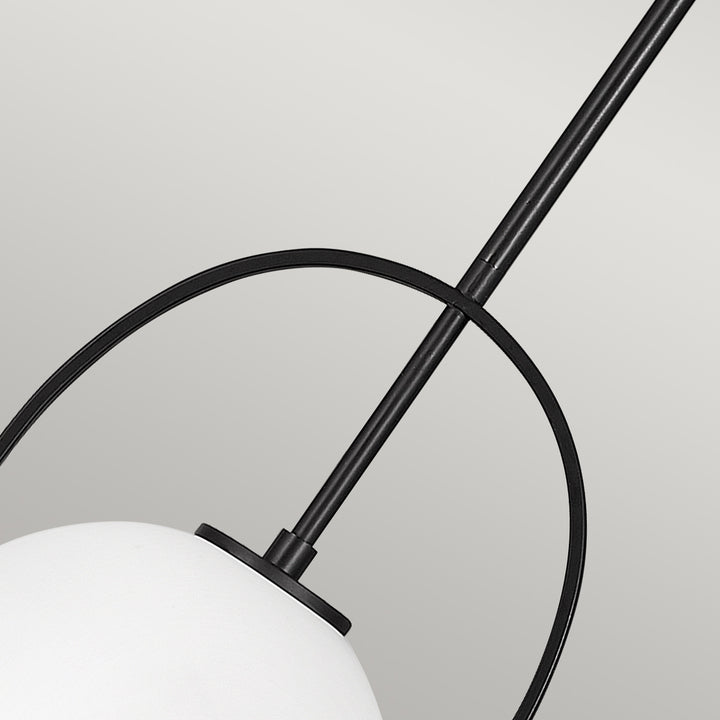Somerset 1 Light Medium Pendant - Black Elstead 2