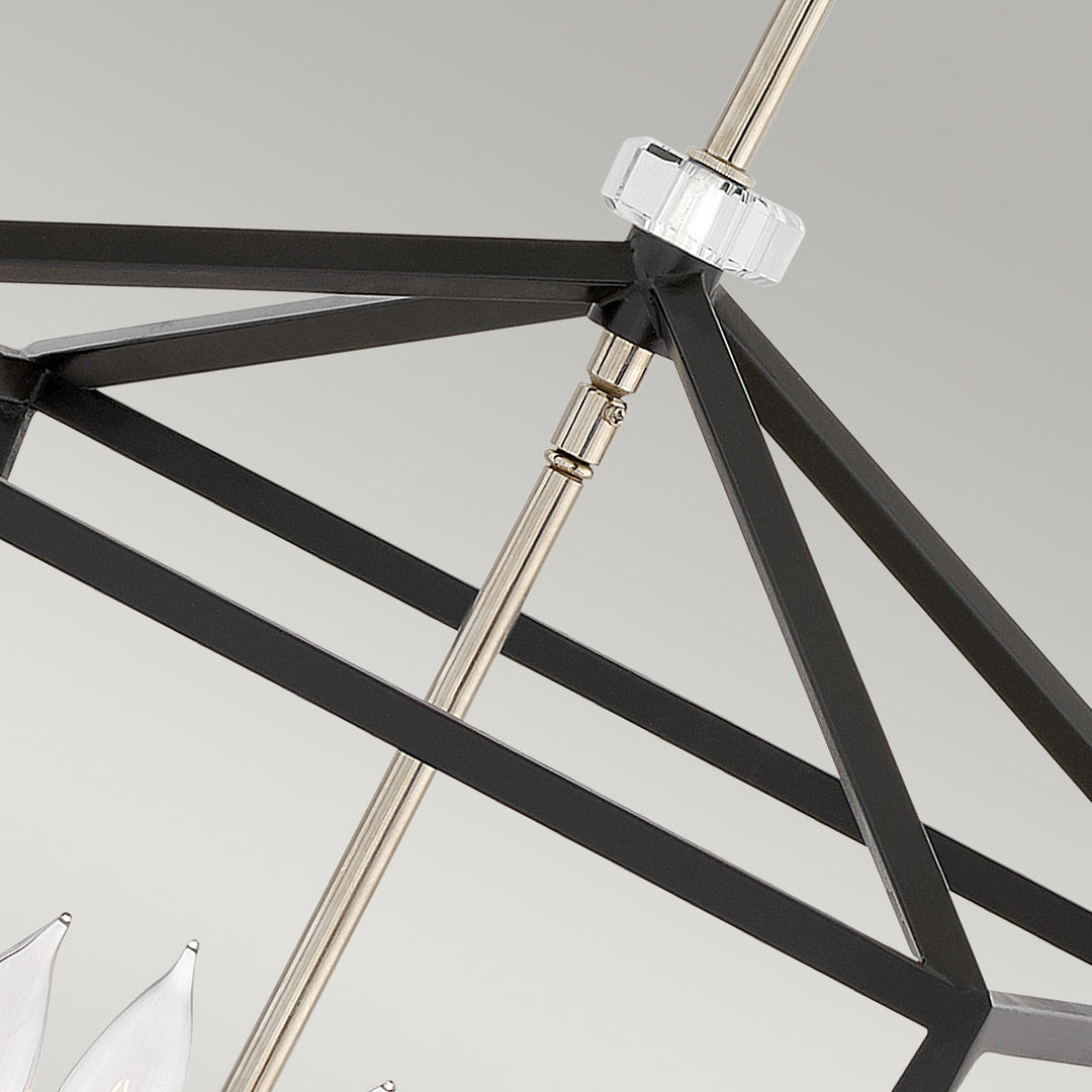 Stinson 4 Light Large Pendant/ Semi-Flush - Black Elstead 4