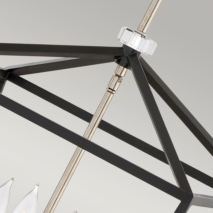 Stinson 4 Light Large Pendant/ Semi-Flush - Black Elstead 4