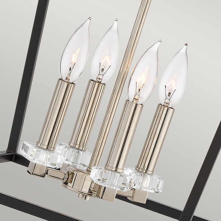 Stinson 4 Light Large Pendant/ Semi-Flush - Black Elstead 5