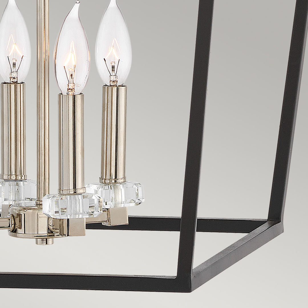 Stinson 4 Light Large Pendant/ Semi-Flush - Black Elstead 2