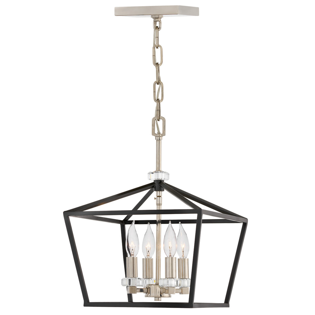 Stinson 4 Light Medium Pendant/ Semi-Flush - Nickel Elstead 1