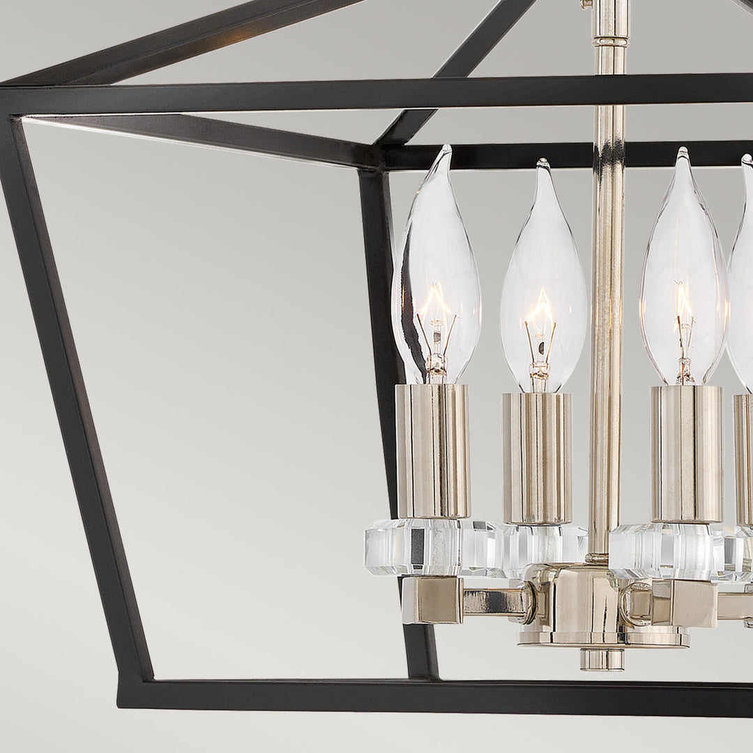Stinson 4 Light Medium Pendant/ Semi-Flush - Nickel Elstead 6