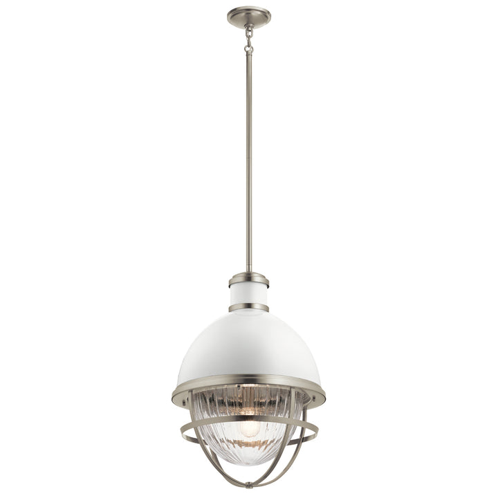 Tollis 1 Light Pendant - Nickel Elstead 1