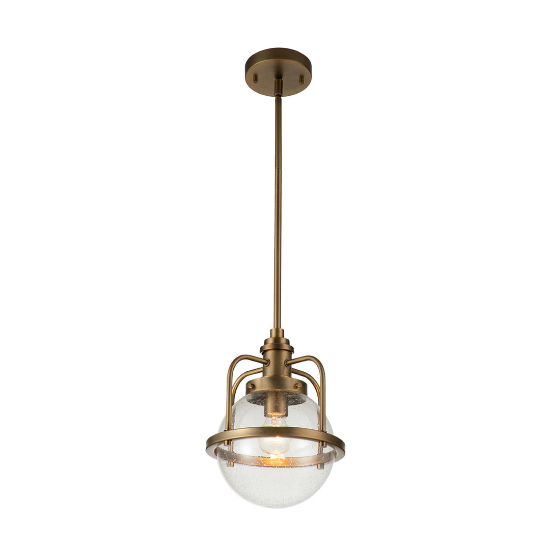 Triocent 1 Light Pendant/ Semi-Flush - Brass Elstead 1