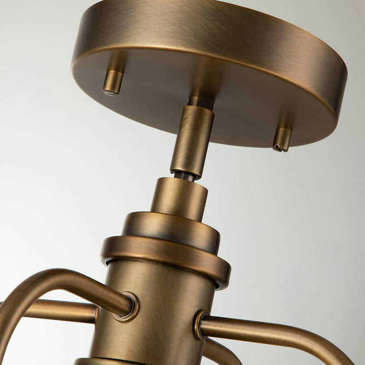 Triocent 1 Light Pendant/ Semi-Flush - Brass Elstead 9