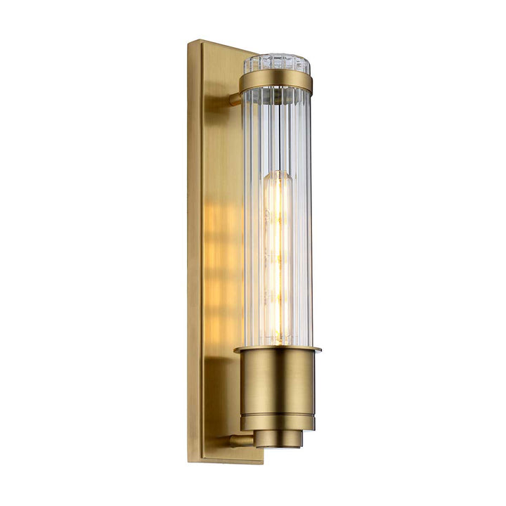 Wellington 1 Light Wall Light - Aged Brass Elstead 1