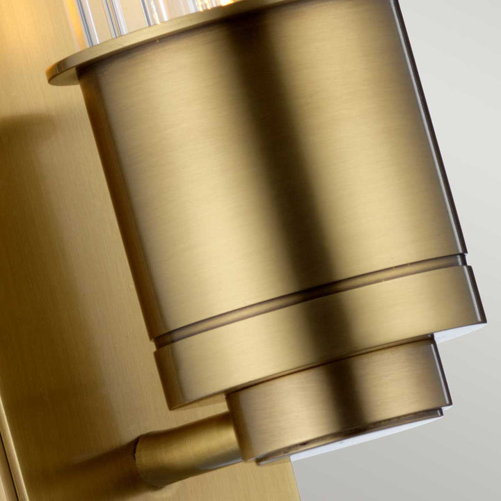 Wellington 1 Light Wall Light - Aged Brass Elstead 4