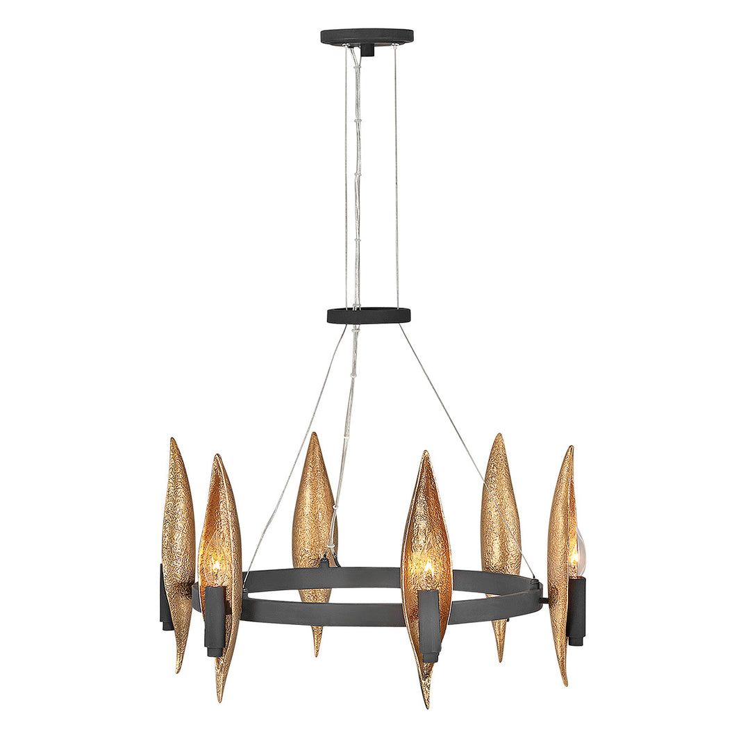 Willow 6 Light Chandelier Elstead 1