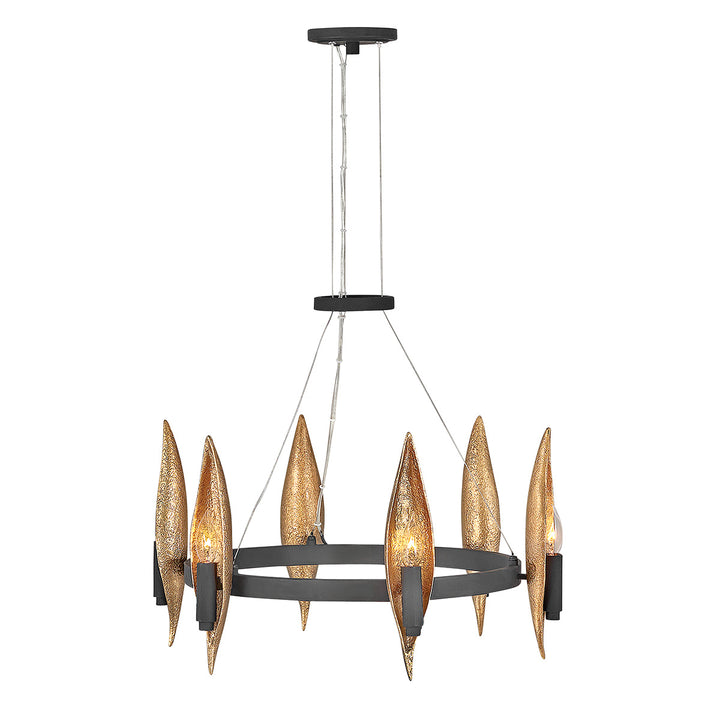 Willow 6 Light Chandelier Elstead 1