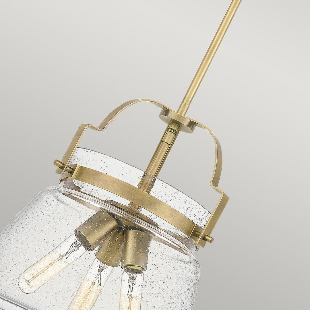Wimberley 3 Light Pendant - Brass Elstead 4