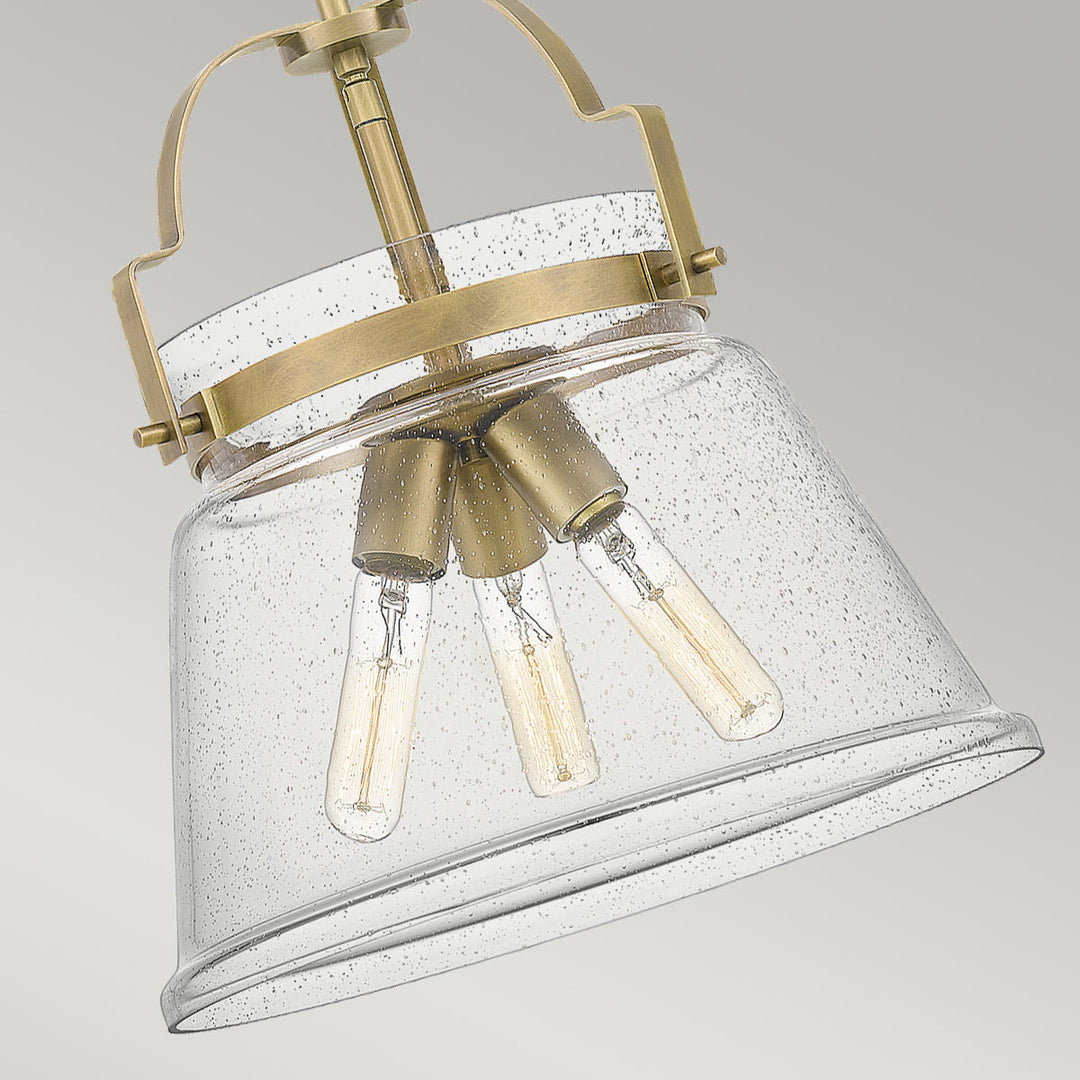 Wimberley 3 Light Pendant - Brass Elstead 5
