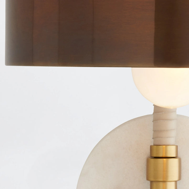 Aaron 1 Wall Light - Antique Brass